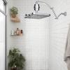 imageHibbent 5 Spray Modes Shower Head 13 High Pressure Rain Shower Head Large Rainfall Showerhead for Bathroom High Flow Waterfall Fixed Showerheads with Adjustable Swivel Ball Joint ChromeChrome