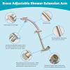 imageHibbent 5 Spray Modes Shower Head 13 High Pressure Rain Shower Head Large Rainfall Showerhead for Bathroom High Flow Waterfall Fixed Showerheads with Adjustable Swivel Ball Joint ChromeBrushed Nickel
