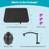 imageHibbent 5 Spray Modes Shower Head 13 High Pressure Rain Shower Head Large Rainfall Showerhead for Bathroom High Flow Waterfall Fixed Showerheads with Adjustable Swivel Ball Joint ChromeOil Rubbed Bronze
