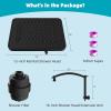 imageHibbent 5 Spray Modes Shower Head 13 High Pressure Rain Shower Head Large Rainfall Showerhead for Bathroom High Flow Waterfall Fixed Showerheads with Adjustable Swivel Ball Joint ChromeMatte Black