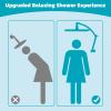 imageHibbent 5 Spray Modes Shower Head 13 High Pressure Rain Shower Head Large Rainfall Showerhead for Bathroom High Flow Waterfall Fixed Showerheads with Adjustable Swivel Ball Joint ChromeBrushed Nickel
