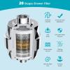 imageHibbent 5 Spray Modes Shower Head 13 High Pressure Rain Shower Head Large Rainfall Showerhead for Bathroom High Flow Waterfall Fixed Showerheads with Adjustable Swivel Ball Joint ChromeChrome