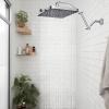 imageHibbent 5 Spray Modes Shower Head 13 High Pressure Rain Shower Head Large Rainfall Showerhead for Bathroom High Flow Waterfall Fixed Showerheads with Adjustable Swivel Ball Joint ChromeChrome