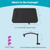 imageHibbent 5 Spray Modes Shower Head 13 High Pressure Rain Shower Head Large Rainfall Showerhead for Bathroom High Flow Waterfall Fixed Showerheads with Adjustable Swivel Ball Joint ChromeOil Rubbed Bronze