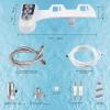 imageHibbent Bidet Attachment for Toilet Self Cleaning Dual Nozzle Hot ampamp Cold Water Spray NonElectric Mechanical Bidet Toilet Seat for Rear or Female Washing Sanitizing Adjustable Water Pressure WhiteBlue