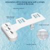 imageHibbent Bidet Attachment for Toilet Self Cleaning Dual Nozzle Hot ampamp Cold Water Spray NonElectric Mechanical Bidet Toilet Seat for Rear or Female Washing Sanitizing Adjustable Water Pressure WhiteWhite