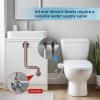 imageHibbent Bidet Attachment for Toilet Self Cleaning Dual Nozzle Hot ampamp Cold Water Spray NonElectric Mechanical Bidet Toilet Seat for Rear or Female Washing Sanitizing Adjustable Water Pressure WhiteBlack
