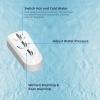 imageHibbent Bidet Attachment for Toilet Self Cleaning Dual Nozzle Hot ampamp Cold Water Spray NonElectric Mechanical Bidet Toilet Seat for Rear or Female Washing Sanitizing Adjustable Water Pressure WhiteWhite