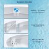 imageHibbent Bidet Attachment for Toilet Self Cleaning Dual Nozzle Hot ampamp Cold Water Spray NonElectric Mechanical Bidet Toilet Seat for Rear or Female Washing Sanitizing Adjustable Water Pressure WhiteBlue