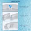 imageHibbent Bidet Attachment for Toilet Self Cleaning Dual Nozzle Hot ampamp Cold Water Spray NonElectric Mechanical Bidet Toilet Seat for Rear or Female Washing Sanitizing Adjustable Water Pressure WhiteRose Gold