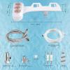 imageHibbent Bidet Attachment for Toilet Self Cleaning Dual Nozzle Hot ampamp Cold Water Spray NonElectric Mechanical Bidet Toilet Seat for Rear or Female Washing Sanitizing Adjustable Water Pressure WhiteRose Gold