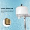 imageHibbent Bidet Attachment for Toilet Self Cleaning Dual Nozzle Hot ampamp Cold Water Spray NonElectric Mechanical Bidet Toilet Seat for Rear or Female Washing Sanitizing Adjustable Water Pressure WhiteWhite