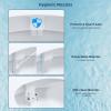 imageHibbent Bidet Attachment for Toilet Self Cleaning Dual Nozzle Hot ampamp Cold Water Spray NonElectric Mechanical Bidet Toilet Seat for Rear or Female Washing Sanitizing Adjustable Water Pressure WhiteBlack