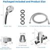 imageHibbent Dog Sprayer Attachment Set for Pet Bathing and Dog Washing with 119 Inch Hose Brass Shower Arm Diverter Valve Handheld Shower Head Bathroom Hose Sprayer Head Kit