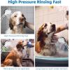 imageHibbent Dog Sprayer Attachment Set for Pet Bathing and Dog Washing with 119 Inch Hose Brass Shower Arm Diverter Valve Handheld Shower Head Bathroom Hose Sprayer Head Kit