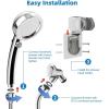imageHibbent Dog Sprayer Attachment Set for Pet Bathing and Dog Washing with 119 Inch Hose Brass Shower Arm Diverter Valve Handheld Shower Head Bathroom Hose Sprayer Head Kit