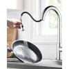 imageHibbent Metal Pull Down Kitchen Faucet Head Replacement with 15 Adapters Sink Spray Head 2 Function Spray Nozzle Compatible with Moen American Standard Delta Kohler Faucets Brushed NickelSilver