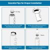 imageHibbent Metal Pull Down Kitchen Faucet Head Replacement with 15 Adapters Sink Spray Head 2 Function Spray Nozzle Compatible with Moen American Standard Delta Kohler Faucets Brushed NickelChrome