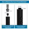 imageHibbent Metal Pull Down Kitchen Faucet Head Replacement with 15 Adapters Sink Spray Head 2 Function Spray Nozzle Compatible with Moen American Standard Delta Kohler Faucets Brushed NickelOil Rubbed Bronze
