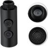 imageHibbent Metal Pull Down Kitchen Faucet Head Replacement with 15 Adapters Sink Spray Head 2 Function Spray Nozzle Compatible with Moen American Standard Delta Kohler Faucets Brushed NickelMatte Black Finished
