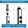 imageHibbent Metal Pull Down Kitchen Faucet Head Replacement with 15 Adapters Sink Spray Head 2 Function Spray Nozzle Compatible with Moen American Standard Delta Kohler Faucets Brushed NickelChrome