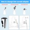 imageHibbent Metal Pull Down Spray Head for Kitchen Faucet Kitchen Sink Spray Nozzle with 15 Adapters Faucet Head Replacement Compatible with Moen American Standard Delta Kohler Faucet Brushed NickelChrome