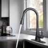 imageHibbent Metal Pull Down Spray Head for Kitchen Faucet Kitchen Sink Spray Nozzle with 15 Adapters Faucet Head Replacement Compatible with Moen American Standard Delta Kohler Faucet Brushed NickelOil Rubbed Bronze