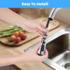 imageHibbent Metal Pull Down Spray Head for Kitchen Faucet Kitchen Sink Spray Nozzle with 15 Adapters Faucet Head Replacement Compatible with Moen American Standard Delta Kohler Faucet Brushed NickelChrome
