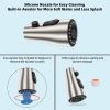 imageHibbent Metal Pull Down Spray Head for Kitchen Faucet Kitchen Sink Spray Nozzle with 15 Adapters Faucet Head Replacement Compatible with Moen American Standard Delta Kohler Faucet Brushed NickelBrushed Nickel