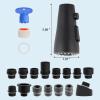 imageHibbent Metal Pull Down Spray Head for Kitchen Faucet Kitchen Sink Spray Nozzle with 15 Adapters Faucet Head Replacement Compatible with Moen American Standard Delta Kohler Faucet Brushed NickelOil Rubbed Bronze