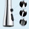 imageHibbent Metal Pull Down Spray Head for Kitchen Faucet Kitchen Sink Spray Nozzle with 15 Adapters Faucet Head Replacement Compatible with Moen American Standard Delta Kohler Faucet Brushed NickelChrome