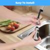 imageHibbent Metal Pull Down Spray Head for Kitchen Faucet Kitchen Sink Spray Nozzle with 15 Adapters Faucet Head Replacement Compatible with Moen American Standard Delta Kohler Faucet Brushed NickelBrushed Nickel