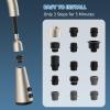 imageHibbent Pull Down Faucet Head Replacement 4Function Kitchen Sink Spray Nozzle Replacement with 15 Adapters Compatible with Moen American Standard Delta Kohler Faucets Brushed NickelBrushed Nickel