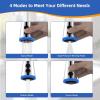 imageHibbent Pull Down Faucet Head Replacement 4Function Kitchen Sink Spray Nozzle Replacement with 15 Adapters Compatible with Moen American Standard Delta Kohler Faucets Brushed NickelChrome