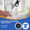 imageHibbent Pull Down Faucet Head Replacement 4Function Kitchen Sink Spray Nozzle Replacement with 15 Adapters Compatible with Moen American Standard Delta Kohler Faucets Brushed NickelChrome
