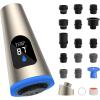 imageHibbent Pull Down Faucet Head Replacement 4Function Kitchen Sink Spray Nozzle Replacement with 15 Adapters Compatible with Moen American Standard Delta Kohler Faucets Brushed NickelBrushed Nickel