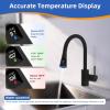 imageHibbent Pull Down Faucet Head Replacement 4Function Kitchen Sink Spray Nozzle Replacement with 15 Adapters Compatible with Moen American Standard Delta Kohler Faucets Brushed NickelOil Rubbed Bronze