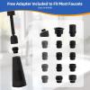 imageHibbent Pull Down Faucet Head Replacement 4Function Kitchen Sink Spray Nozzle Replacement with 15 Adapters Compatible with Moen American Standard Delta Kohler Faucets Brushed NickelOil Rubbed Bronze