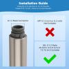 imageHibbent Pull Out Sink Sprayer Head Replacement 2 Function Kitchen Sink Faucet Sprayer Head Spray Head Faucet Head Kitchen Tap Sprayer Spout ChromeBrushed Nickel