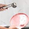 imageHibbent Pull Out Sink Sprayer Head Replacement 2 Function Kitchen Sink Faucet Sprayer Head Spray Head Faucet Head Kitchen Tap Sprayer Spout ChromeBrushed Nickel