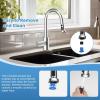 imageHibbent Stainless Steels Pull Down Kitchen Faucet Head Replacement 3 Function Sink Faucet Sprayer Head with 15 Adapters Compatible with Moen American Standard Delta Kohler Faucets ChromeChrome