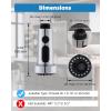 imageHibbent Stainless Steels Pull Down Kitchen Faucet Head Replacement 3 Function Sink Faucet Sprayer Head with 15 Adapters Compatible with Moen American Standard Delta Kohler Faucets ChromeChrome