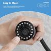 imageHibbent Stainless Steels Pull Down Kitchen Faucet Head Replacement 3 Function Sink Faucet Sprayer Head with 15 Adapters Compatible with Moen American Standard Delta Kohler Faucets ChromeOil Rubbed Bronze