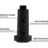 imageHibbent Stainless Steels Pull Down Kitchen Faucet Head Replacement 3 Function Sink Faucet Sprayer Head with 15 Adapters Compatible with Moen American Standard Delta Kohler Faucets ChromeMatte Black