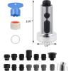 imageHibbent Stainless Steels Pull Down Kitchen Faucet Head Replacement 3 Function Sink Faucet Sprayer Head with 15 Adapters Compatible with Moen American Standard Delta Kohler Faucets ChromeChrome