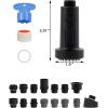 imageHibbent Stainless Steels Pull Down Kitchen Faucet Head Replacement 3 Function Sink Faucet Sprayer Head with 15 Adapters Compatible with Moen American Standard Delta Kohler Faucets ChromeOil Rubbed Bronze