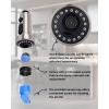 imageHibbent Stainless Steels Pull Down Kitchen Faucet Head Replacement 3 Function Sink Faucet Sprayer Head with 15 Adapters Compatible with Moen American Standard Delta Kohler Faucets ChromeBrushed Nickel