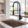 imageHibbent Stainless Steels Pull Down Kitchen Faucet Head Replacement 3 Function Sink Faucet Sprayer Head with 15 Adapters Compatible with Moen American Standard Delta Kohler Faucets ChromeOil Rubbed Bronze
