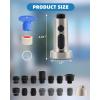 imageHibbent Stainless Steels Pull Down Kitchen Faucet Head Replacement 3 Function Sink Faucet Sprayer Head with 15 Adapters Compatible with Moen American Standard Delta Kohler Faucets ChromeBrushed Nickel