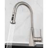 imageHibbent Stainless Steels Pull Down Kitchen Faucet Head Replacement 3 Function Sink Faucet Sprayer Head with 15 Adapters Compatible with Moen American Standard Delta Kohler Faucets ChromeBrushed Nickel